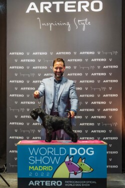 KENYA MOORE DE CAN RAYO CAMPEONA MUNDIAL PUPPY WDS MADRID 2022 - Schnauzer miniatura negro
